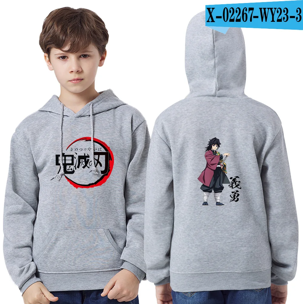 

Demon Slayer Cat Ears Hoody Children's Boys Girls Pullover Hooded Kids Hoodies