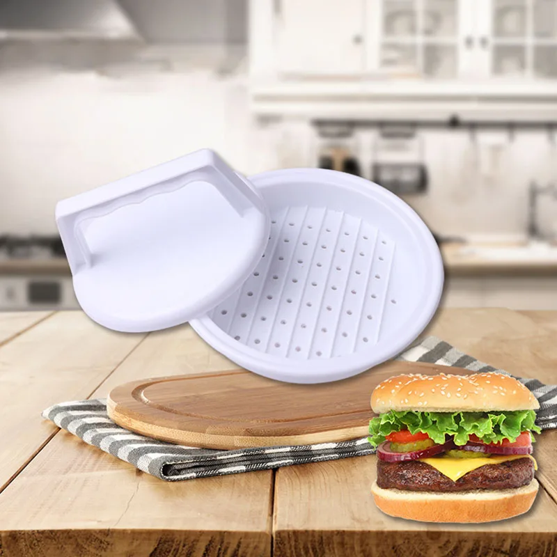 

Hamburger Maker ABS Hamburger Press Round Shape Mold Non-Stick Chef Cutlets Hamburgers Meat Beef Grill Burger Press Patty Maker