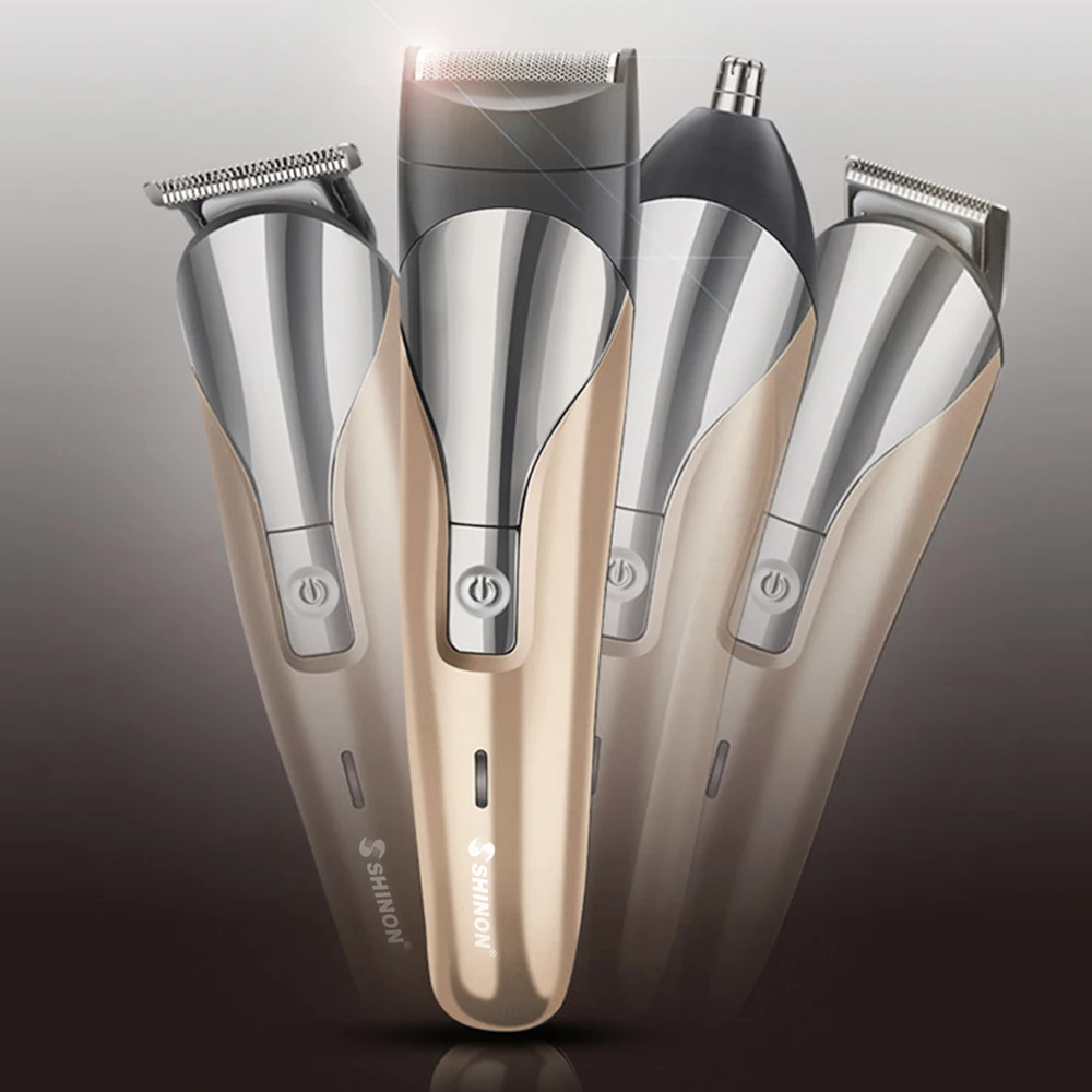 

Fashion Nose Hair Trimmer Hair Styling Hair Trimming Hair Removal Six In One Stainless Steel 2 Colors Clippers Hair Trimmer