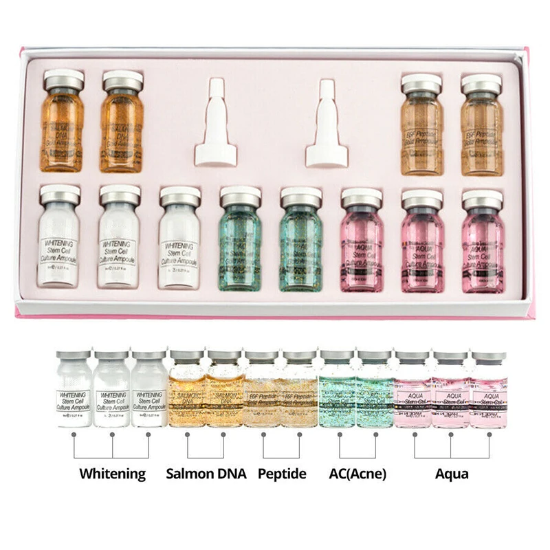 12pcs 8ml Serum Korean Cosmetics BB Serum glow Acne Remove Anti-aging Whitening Brightening stayve Cream Makeup Starter kit