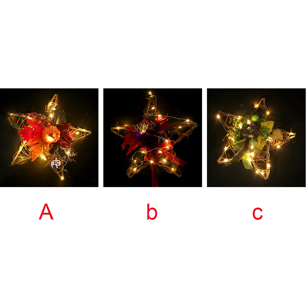 Домашние вечерние энергосберегающие праздничные светодиодные венок настенный