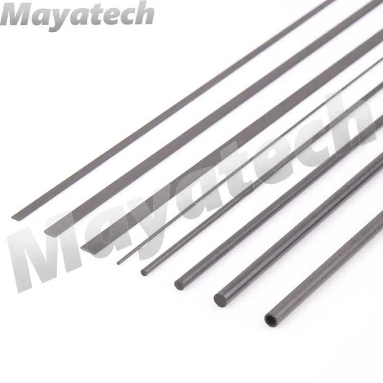 Стержень из углеродного волокна Mayatech 1/2/3/4 мм 0 5*3/0 6*5/1*4 чип 4*3 Длина трубки 1000мм/500 |