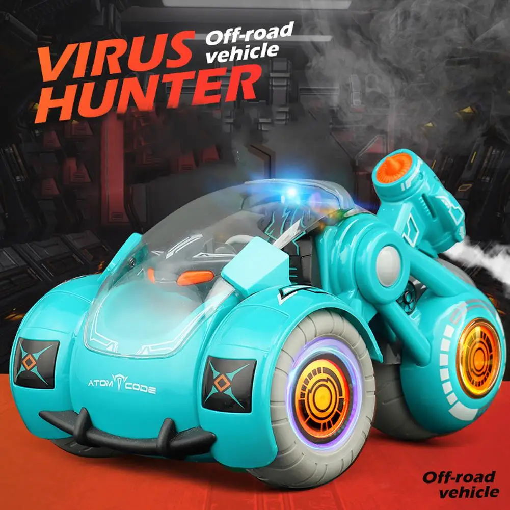 

2.4G RC Stunt Car Dual Remote Control Gesture Sensing Spray Drift Car Model Toy for Kids