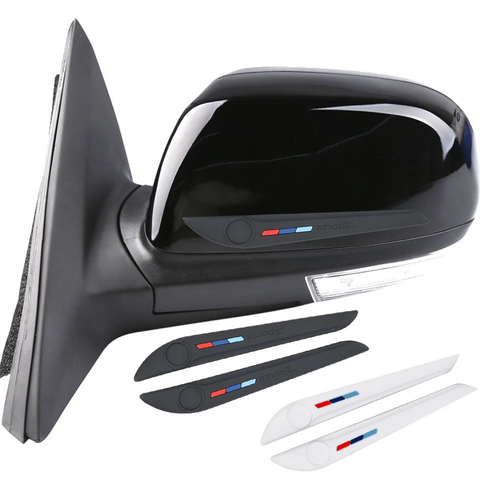 

2 шт./компл. Защита краев боковой двери автомобиля из ПВХ против царапин зеркальное зеркало заднего вида Противоударная полоса автомобильны...