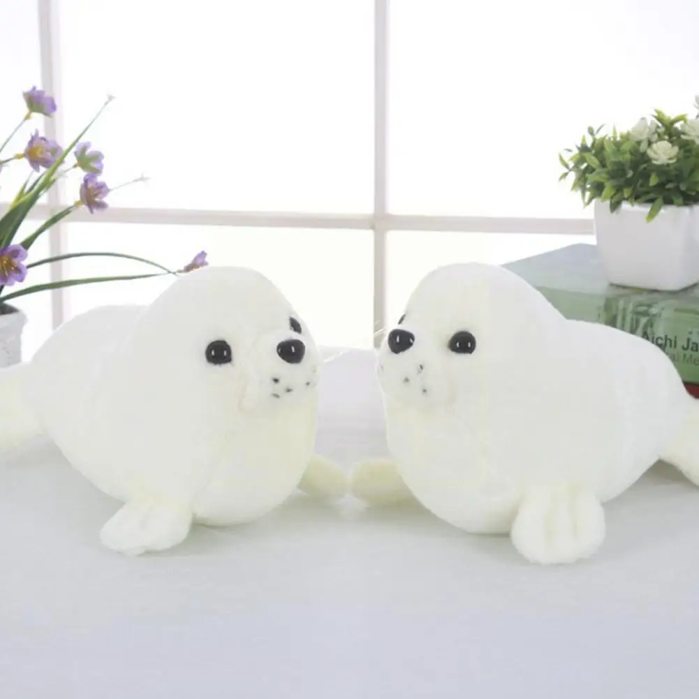 

25cm Soft Seal Plush Toys Cute Sea World Animal Stuffed Lion White/gray/pink Gift Sea Children Plush H7c4