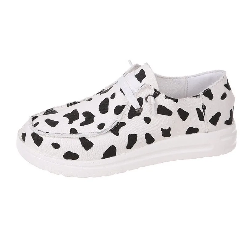 

Women Flat Shoes Fashion Sport Female Sneakers 2021 Spring Autumn Soft Comfort Bottom Ladies Leisure Leopard Breathable Platform