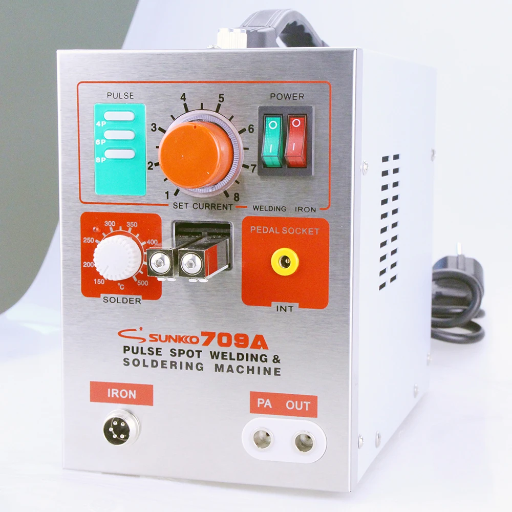 Горячая Распродажа SUNKKO 709A батарея точечный сварщик с HB 70B ручка сварщика для 18650