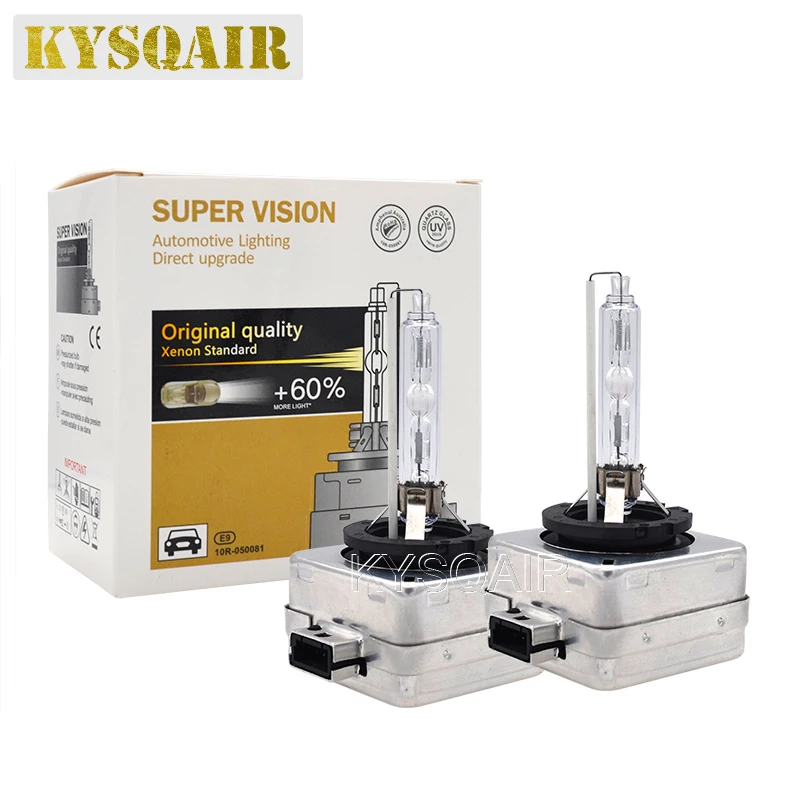 

2PCS KYSQAIR Super Bright 12V 35W D1S D2S D3S D4S HID Bulb 55W D1R D2R D3R D4R HID Xenon Headlight Lamp 4300K 6000K 8000K 10000K
