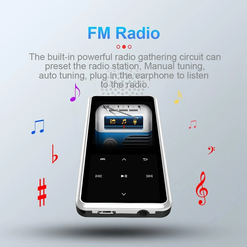 M12 8G MP3 плеер Bluetooth Динамик 1 5 дюймов ЖК-дисплей Sn Кнопка контакта радио
