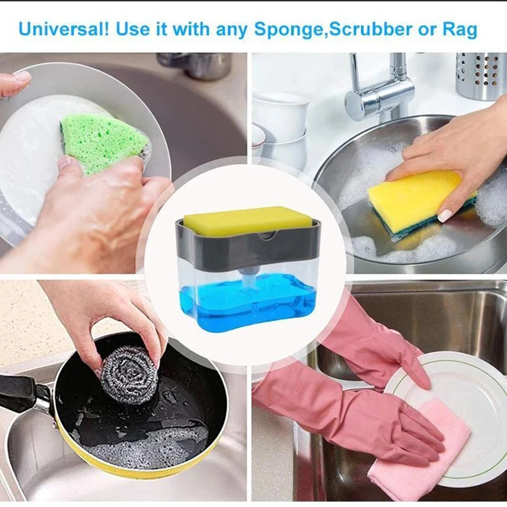 Ручной Пресс губки распределителя мыла автоматический дозатор для жидкого насос