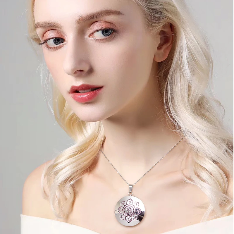 Женское Ожерелье Диффузор из нержавеющей стали 316L с фетровыми подушечками -