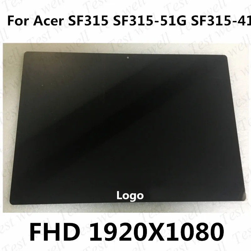 

Оригинальный 15,6 ''FHD 1920X1080 IPS для Acer SF315 SF315-51G SF315-41 ЖК-дисплей светодиодный Дисплей экран + Стекло экран с рамкой в сборе