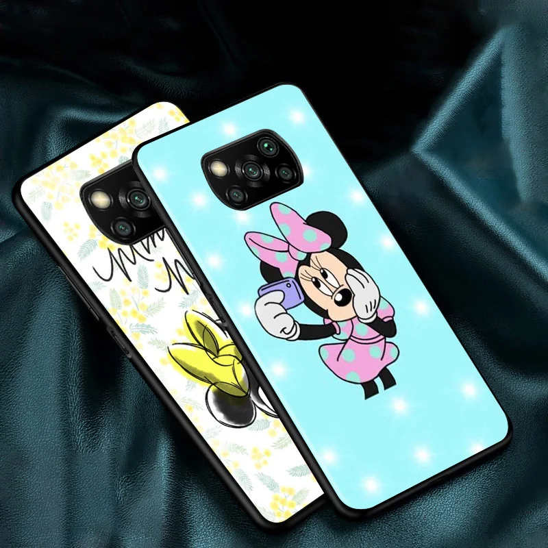 disney cartoon animation lovely mickey mouse for xiaomi poco c3 m3 m2 x3 nfc x2 f3 f2 f1 mi a3 a2 lite pro soft black phone case free global shipping