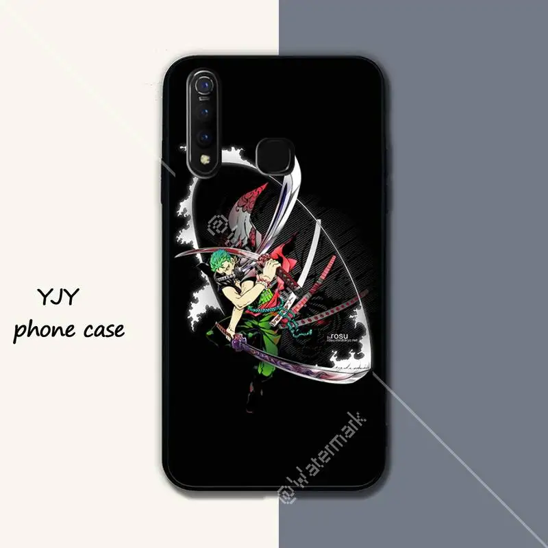 

One Piece Luffy Anime Silicone Black Case Coque For Vivo U3x Y11 Y12 Y19 Y81 Y91C V9 V17 V15 Pro Cover