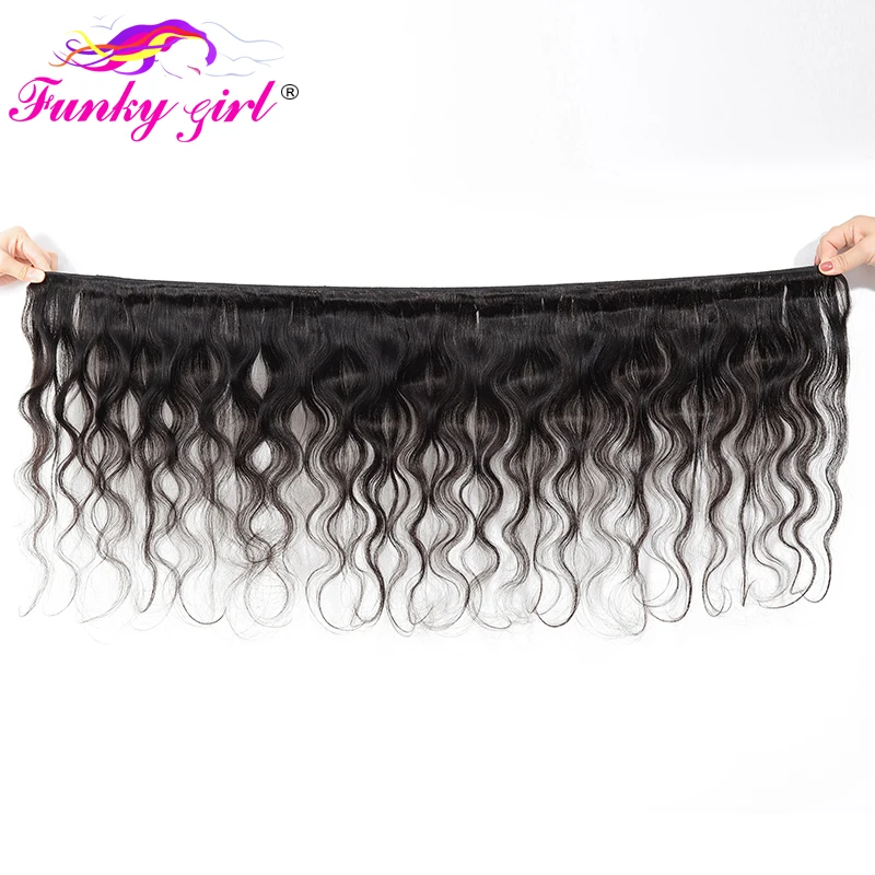 Забавная девушка 3/4 пряди Ков от уха до передняя застежка с бразильские волнистые