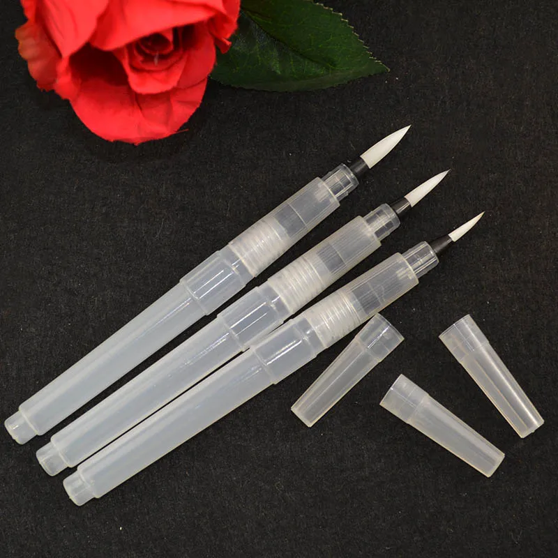 

Wonderlife 3sizes Solid watercolor fountain pen drawing brush water storage pen water soluble color lead drawing pen