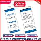 Аккумулятор LOSONCOER 4900 мА  ч EB-BA310ABE для Samsung Galaxy A310 A3 A3100 A310F 2016 Edition A5310 мобильный телефон