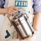 Вакуумный Ланч-бокс из нержавеющей стали с двойными стенками и подогревом, портативный большой контейнер для еды для детей, взрослых, школьников, студентов
