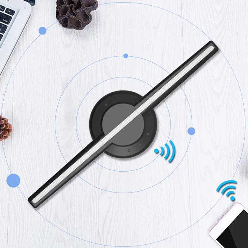 384 светодиодов высокое разрешение 3D Голограмма рекламная машина HD Wi Fi мобильное