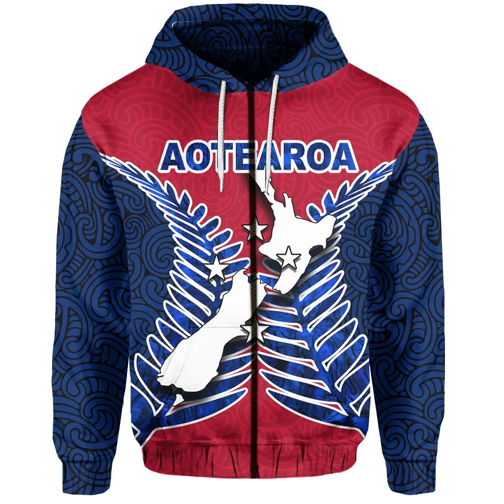 

PLstar Cosmos 3DPrint Native New Zealand Map Culture Maori Tattoo Amazing Unique Harajuku Streetwear Funny Unisex Hoodies/Zip 2