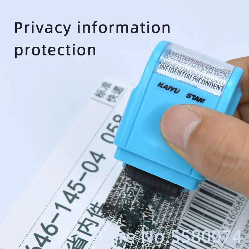Креативный роликовый штамп идентификационные данные защита конфиденциальности