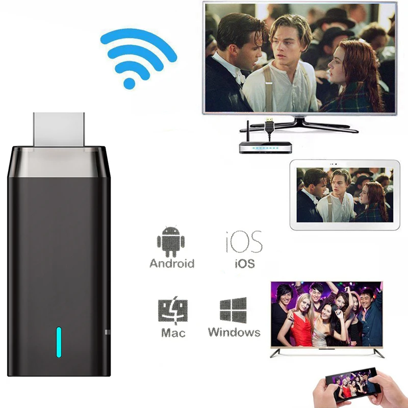 

2,4G 5G двухдиапазонный беспроводной Wifi дисплей ключ видео адаптер DLNA Airplay Miracast для iPhone Xiaomi Huawei Android Phone to TV