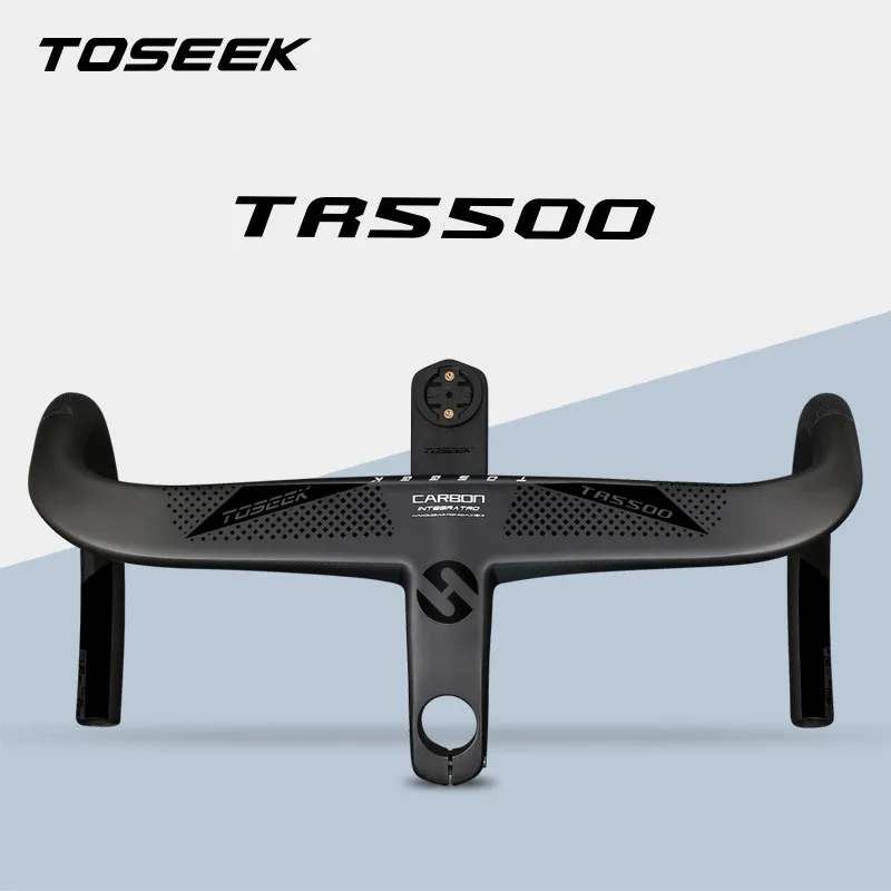 TOSEEK Bicycle handlebar 28.6 Bike Carbon road handlebar stem Weight:375g±20g Bicycle handle bar Bike parts carbon drop bar