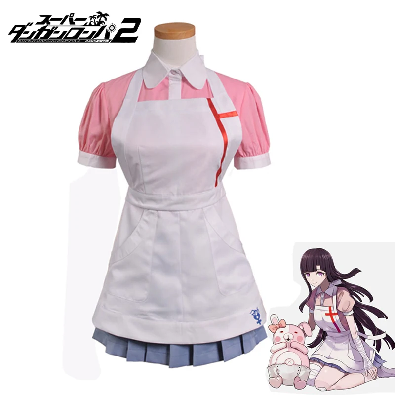 

Аниме Super Dangan Ronpa 2 Mikan Tsumiki Sonia Nevermind медсестринская горничная Платье Женский сексуальный костюм косплей Униформа полный комплект одежды