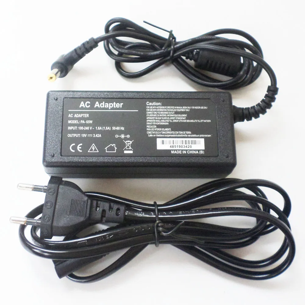 New 65W AC Adapter Battery Charger Power Supply Cord For Acer Aspire One AO722-BZ197 AOA150-1140 D255-1428 D270-1492 D270-1395