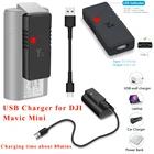 Для DJI Mavic Mini USB зарядное устройство светодиодный индикатор портативное мини зарядное устройство для DJI Mavic Mini Drone аксессуары