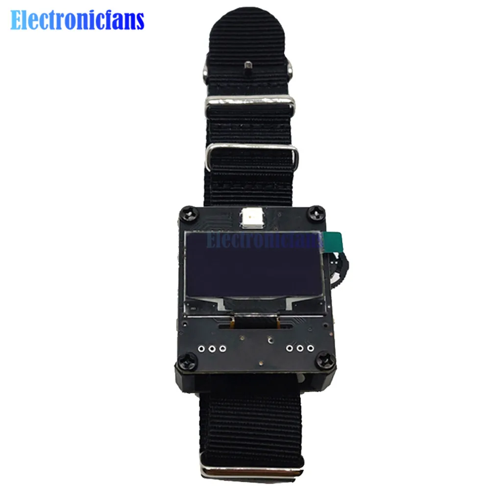 ESP8266 Wifi Watch программируемый макетная плата носимых OLED Дисплей ESP-12F Wi-Fi Смарт-часы