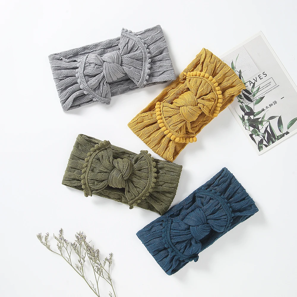 Головная повязка для маленьких девочек однотонная головная детей