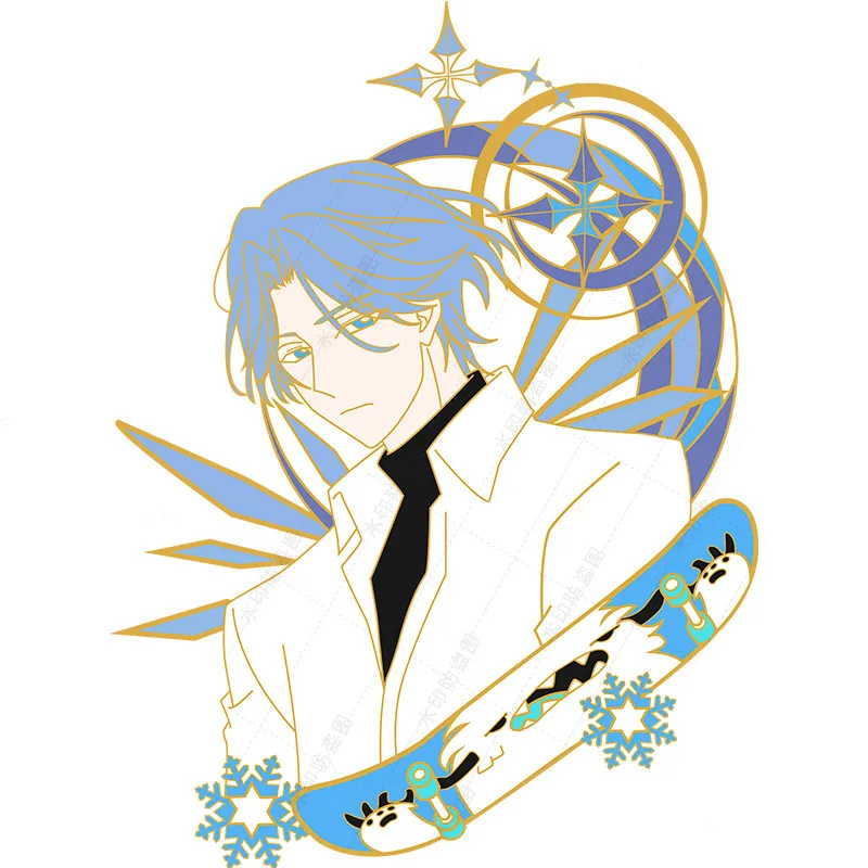 

Anime SK8 the Infinity Hasegawa Ranga Kyan Reki Chinen Miya Badge Souvenir Button Brooch Pin Medal Decorate Metal Costume Gifts