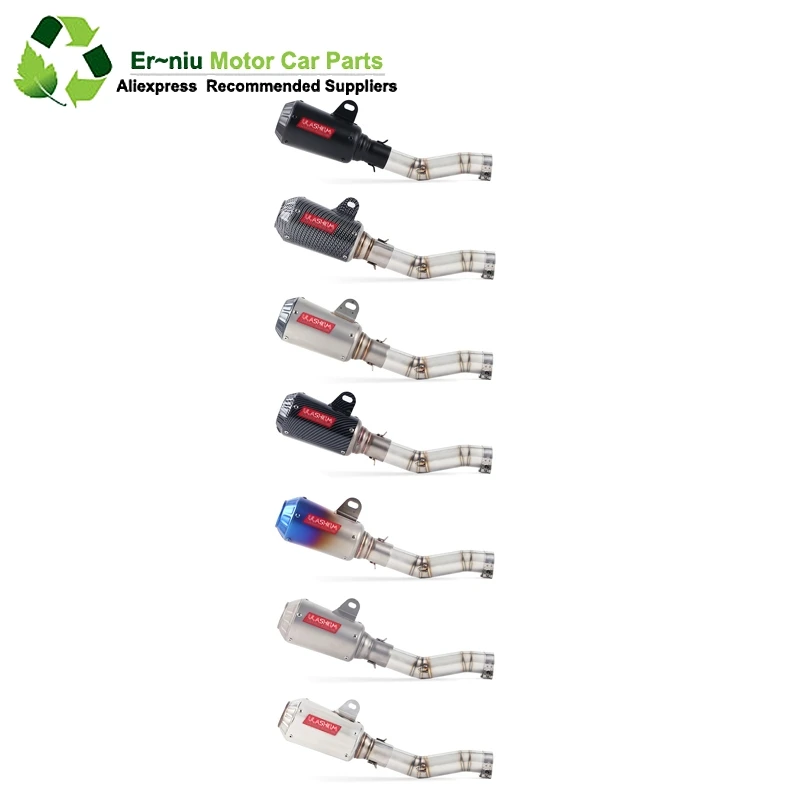 

Выхлопной глушитель K7 GSXR 600 750 GSXR700 GSXR750 для мотоцикла, средний соединительный трубопровод, полная система, слипоны для Suzuki GSX R600 R700 R750 K7