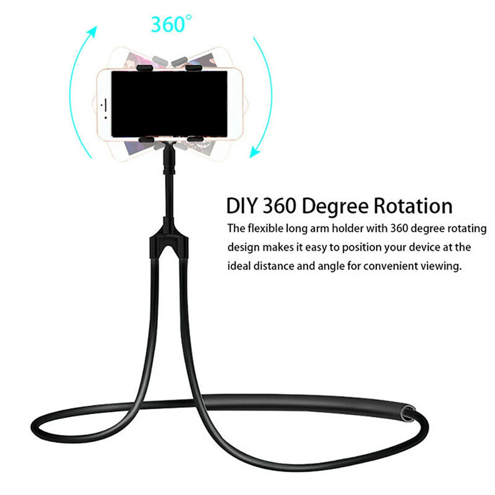 Universal Cell Phone Holder Flexible Long Arm Lazy Clamp Bed Tablet Car Mount Bracket For iPhone Samsung | Мобильные телефоны и