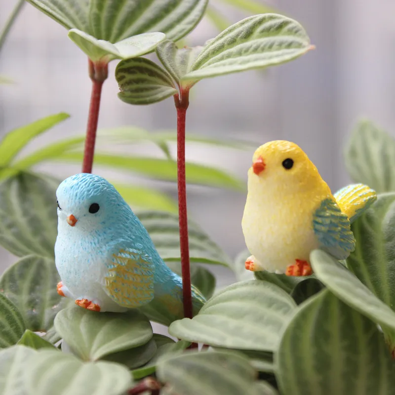 Миниатюры BAIUFOR кавайные фигурки супер мини-птицы сделай сам террариумы сказочные