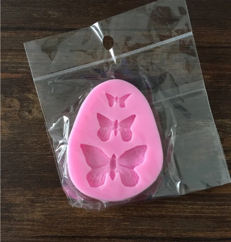 Силиконовые формы с бабочками Fondant (сахарная) пресс-форма для тортов декоративные