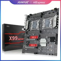 jingyue x99 lga 2011 3 motherboard support ddr4 eccdesktop ram intel xeon e5 v3v4 processor sata3m 2 nvme four channel x99 d8