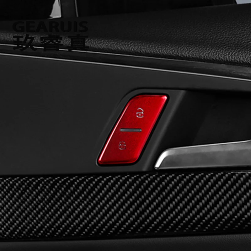 Автомобильный Стайлинг Дверь разблокировка кнопка переключатель украшение