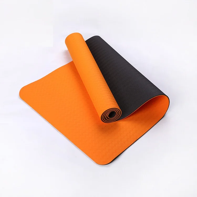 

Anti-Slip TPE Yoga Mat Widened Two-Color Beginner Environmentally Friendly Odorless Yoga Mat 6 Mm
