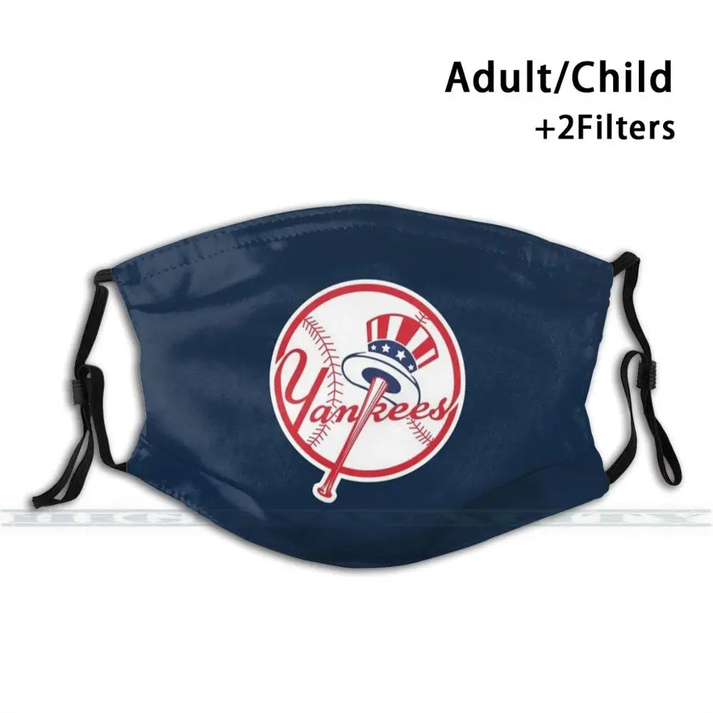 

Yankees - Ny Fashion Print Reusable Funny Pm2.5 Filter Mouth Face Mask Logo