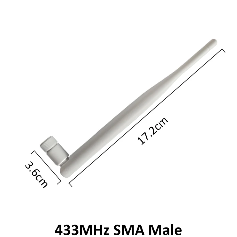 GRANDWISDOM 433mhz antenna 5dbi sma male lora antene iot module lorawan antene ipex 1 SMA female pigtail Extension Cable