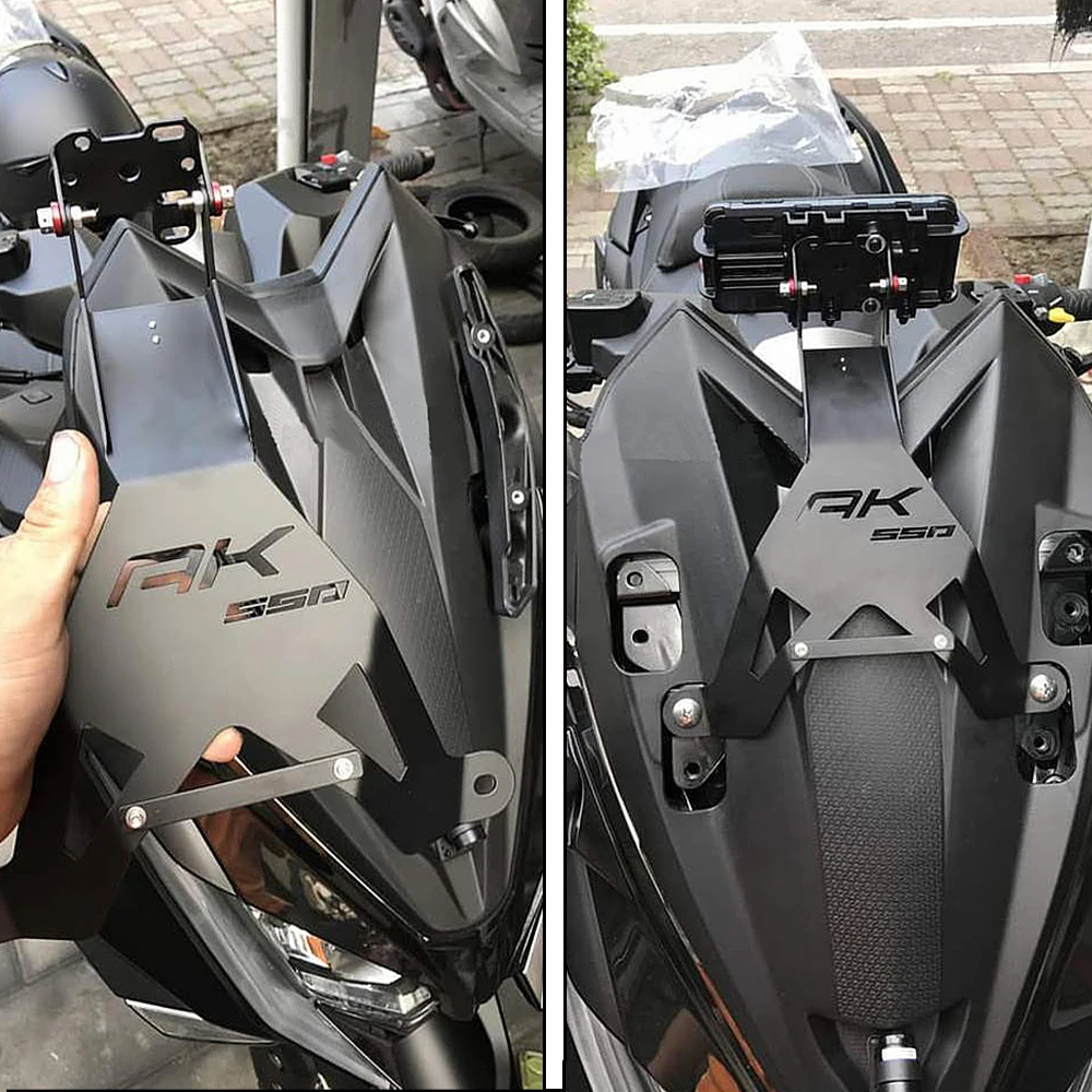 new motorcycle accessories bracket mobile phone gps board bracket mobile phone holder usb for kymco ak 550 ak550 ak550 free global shipping