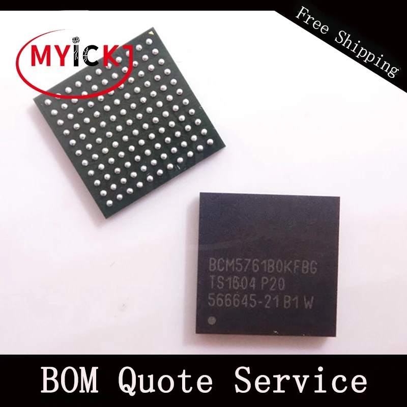10 шт. BCM5761B0KFBG BGA PCI X 10/100/1000 BASE T контроллер микросхема|Светодиодные чипы| |