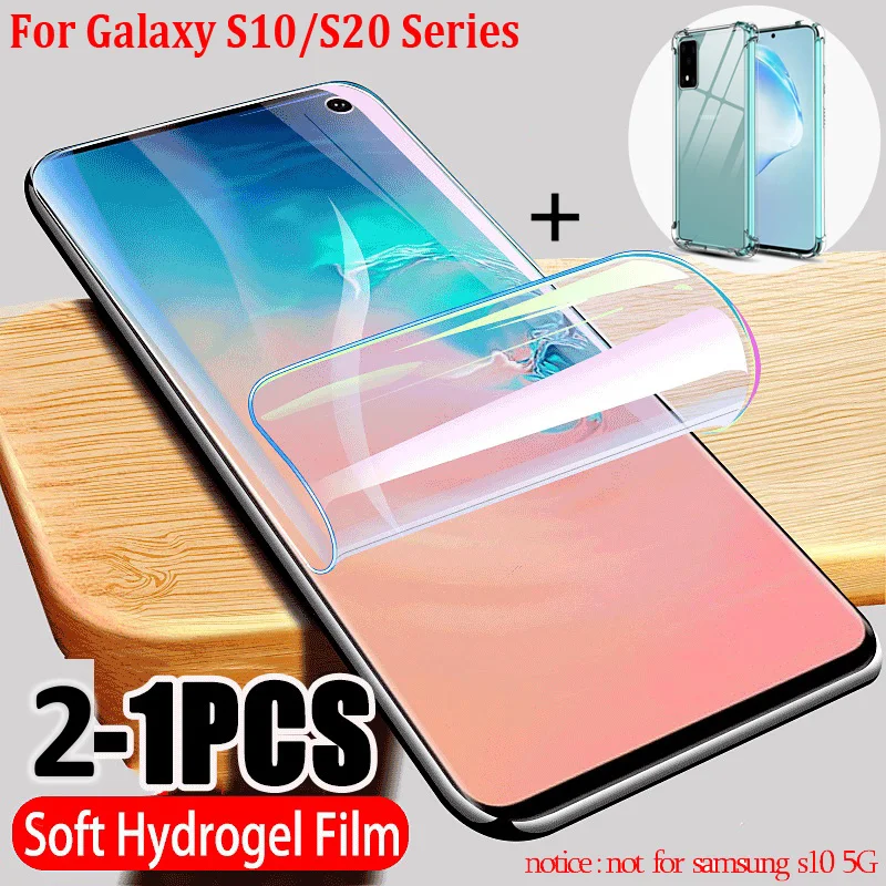 

pelicula,full glue hydrogel film for samsung galaxy s 20 plus s20ultra Airbag Case galaxy s10 e s 10 plus Soft BackCover s20plus