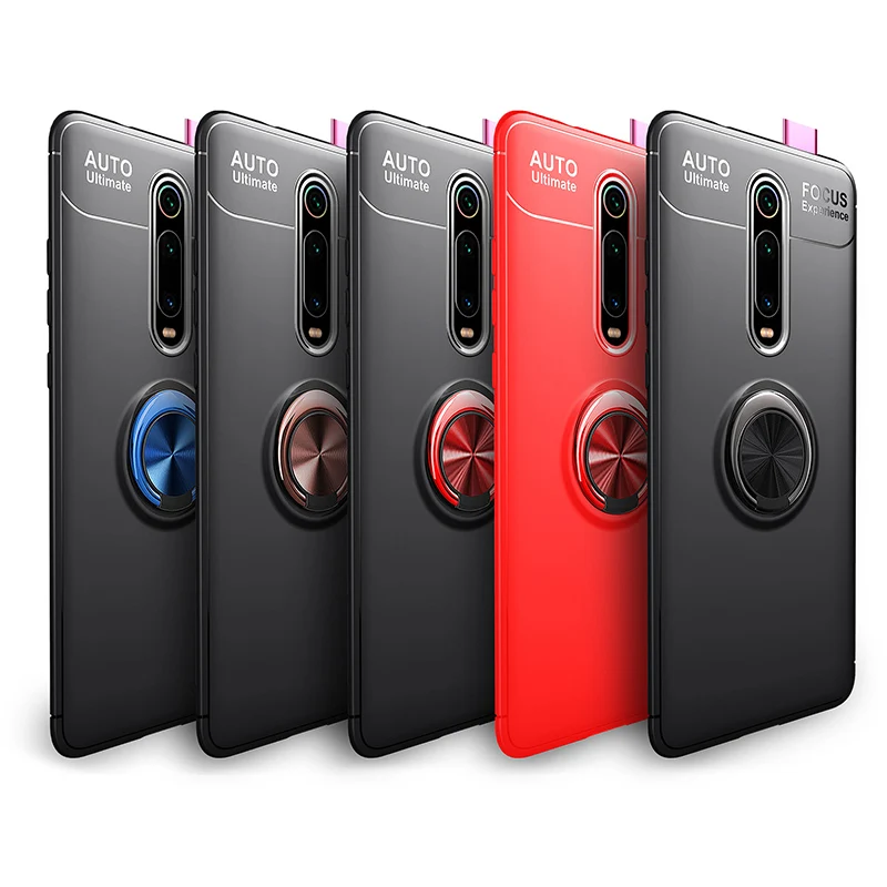 Прозрачный чехол Mi9T Pro для Xiaomi Redmi K20 с кольцом держателем пальцев Xiomi Mi 9T мягкий