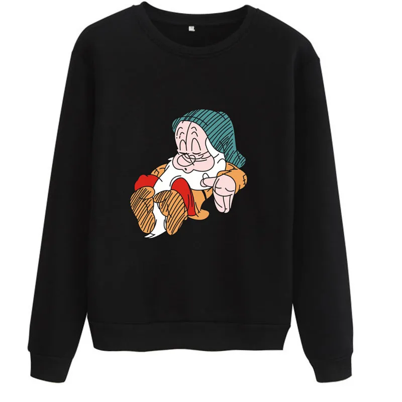 Disney Cartoon Snow White Dwarf Women Sweetshirts Winter and Autumn 2021 Long Sleeve Crewneck Sweatshirt Polerones De Mujer Y2K