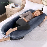 comfort velvet maternity pregnancy pillow soft u shape full body pillowcushionside sleeper sleeping pillow for pregnant woman