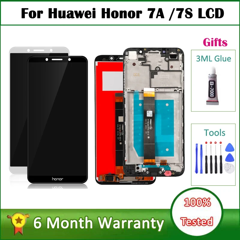

5.45"For Huawei Honor 7A LCD Display Screen For Honor 7S DUA-L22 7S DUA-LX2 L02 LCD Touch Screen Digitizer Assembly Replacement