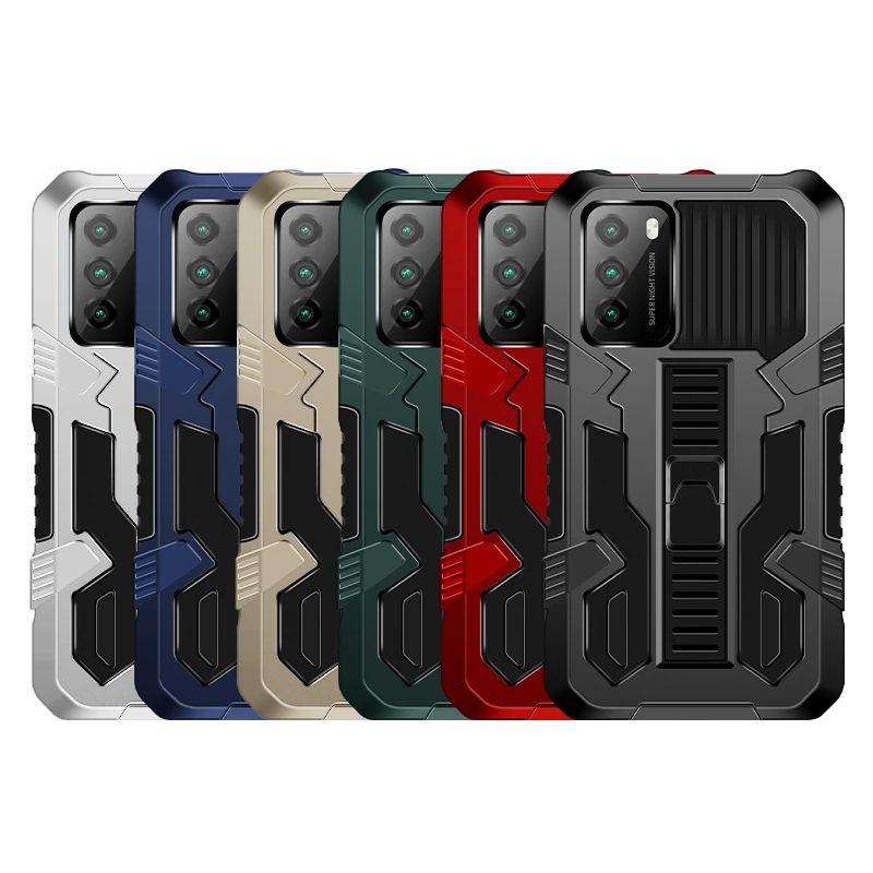 shockproof armor phone case for xiaomi mi 10t pro 10t lite stand bumper strong anti fall protection poco x3 f3 m3 x3 nfc cases free global shipping
